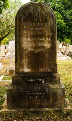 James Irving grave Penang